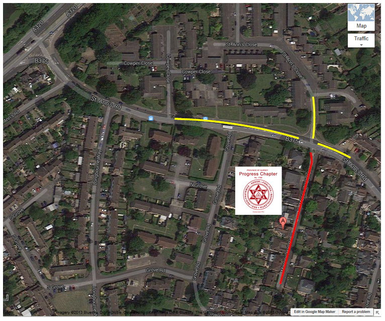 Parking at Chertsey Masonic Hall